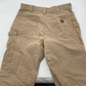 CARHARTT B151 DKH Duck Canvas Loose Original Fit Carpenter Work Pants Mens 36x30